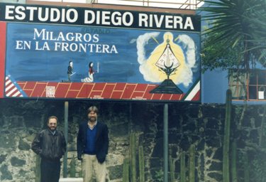 Jorge Durand and Douglas Massey at the Estudio Diego Rivera